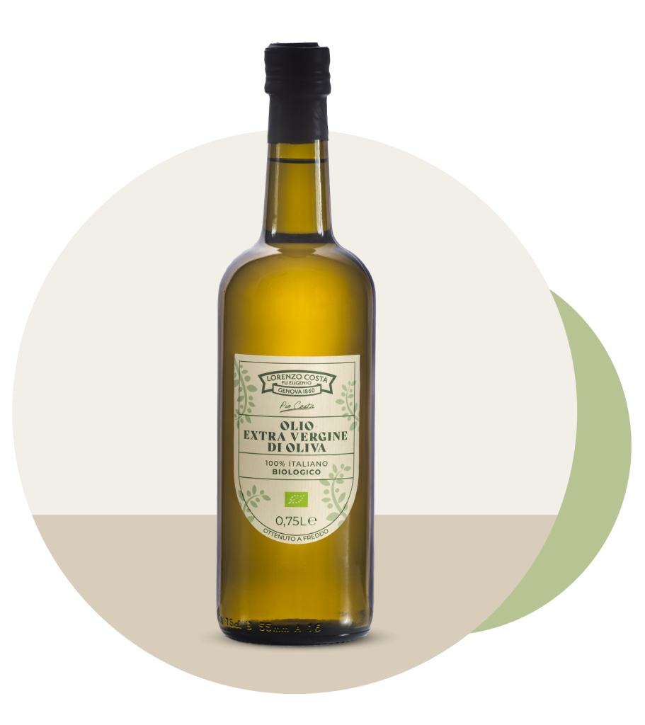 Olio Extravergine di Oliva Biologico di Olio Costa. Un olio creato ad hoc per offrire il meglio del terroir siciliano, ottenuto da olive coltivate e lavorate in regime di agricoltura biologica, certificate dall’ente BioAgricert.